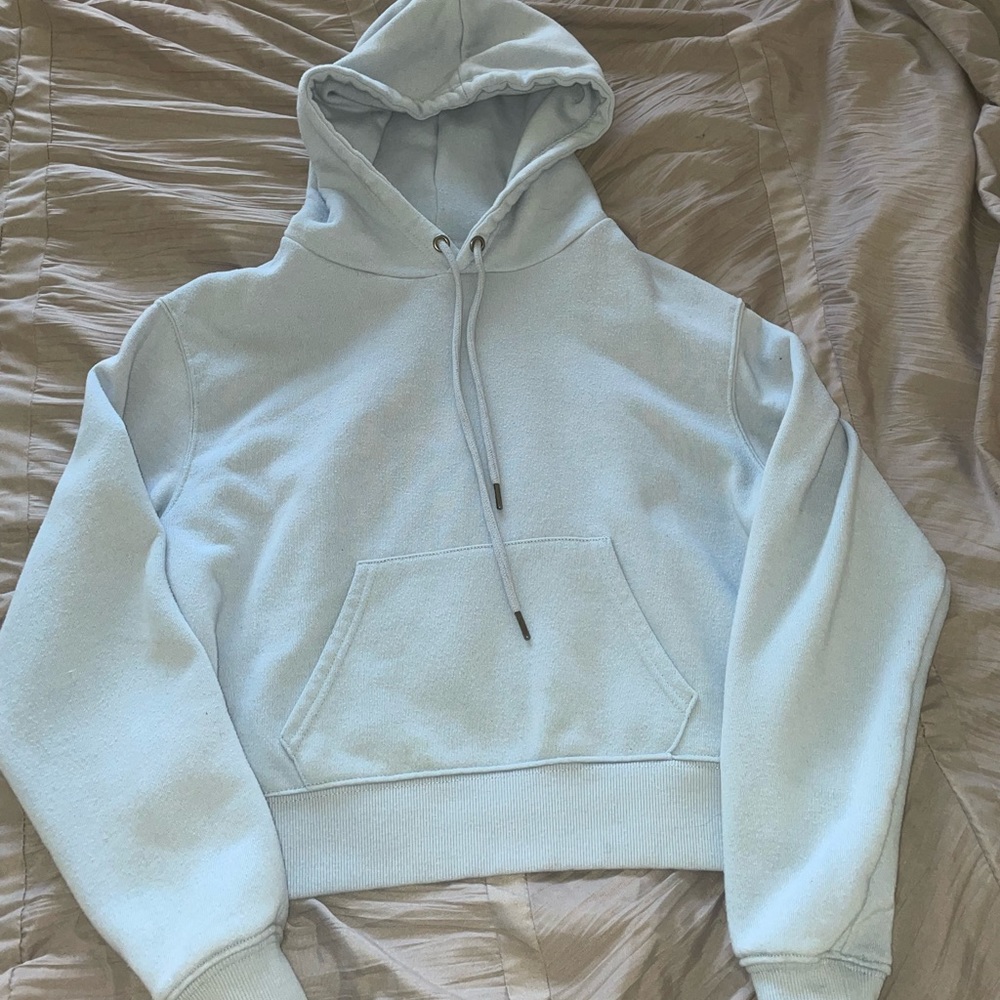 baby blue hoodie